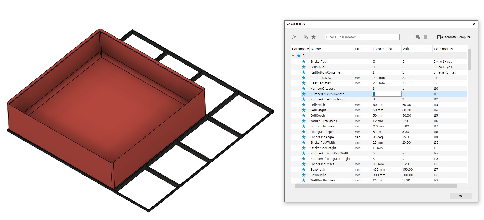 Super custom parametric storage system Fusion360 - photo 2