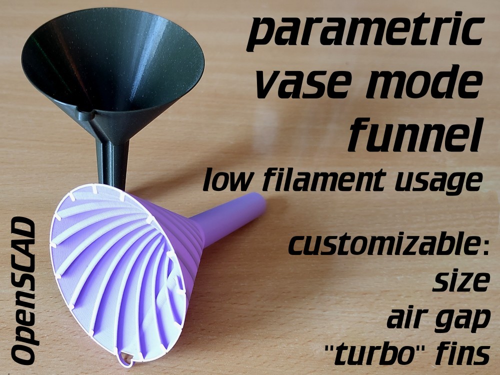 parametric vase mode funnel v2