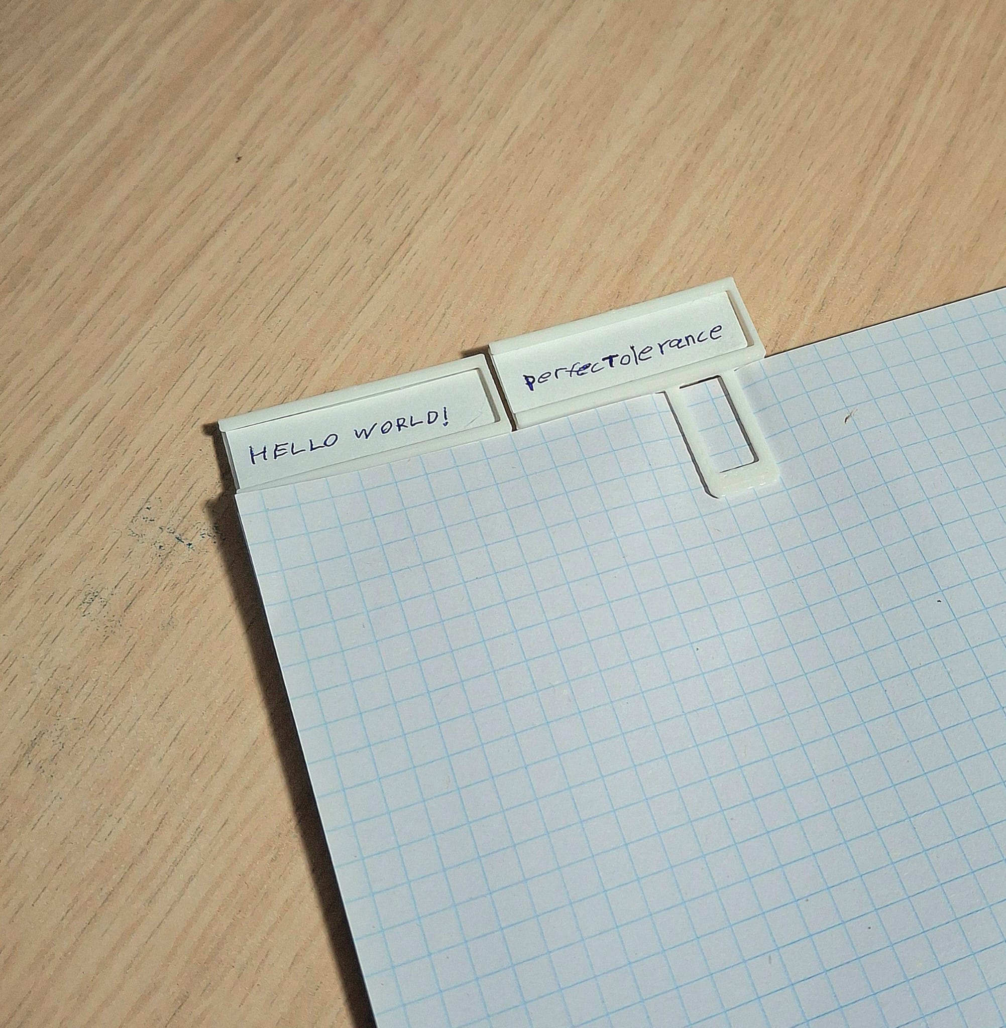 Paper Clip With Label Holder
