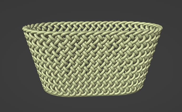 Wicker storage basket - photo 4