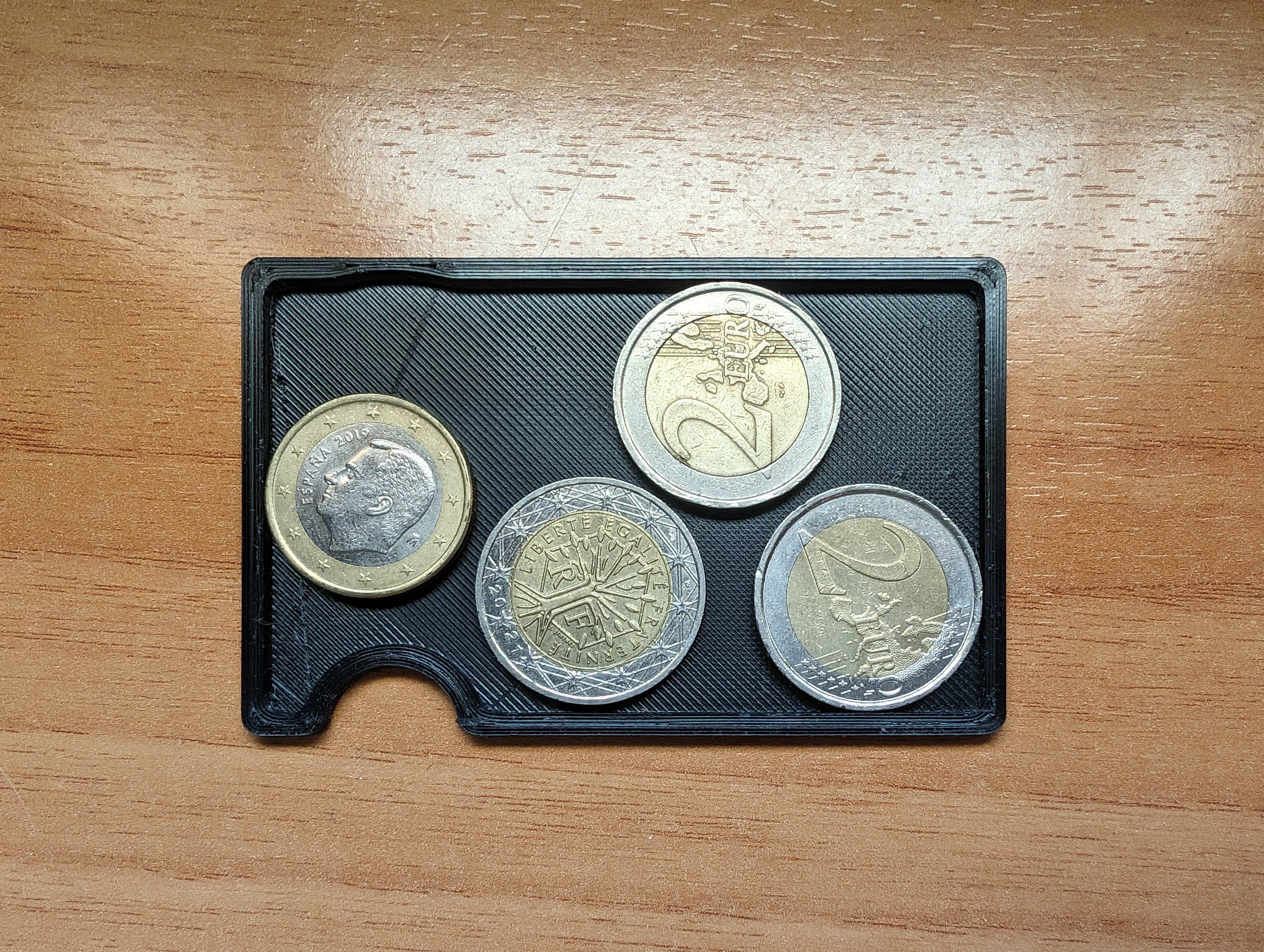 Ridge Wallet coin tray (versatile access)