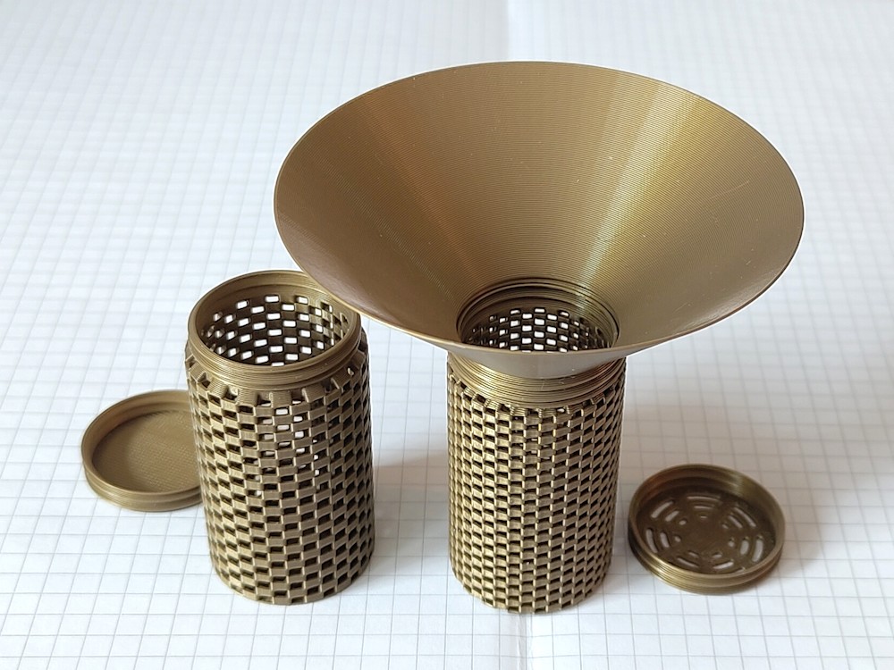 customizable silica gel container (vase mode) with funnel