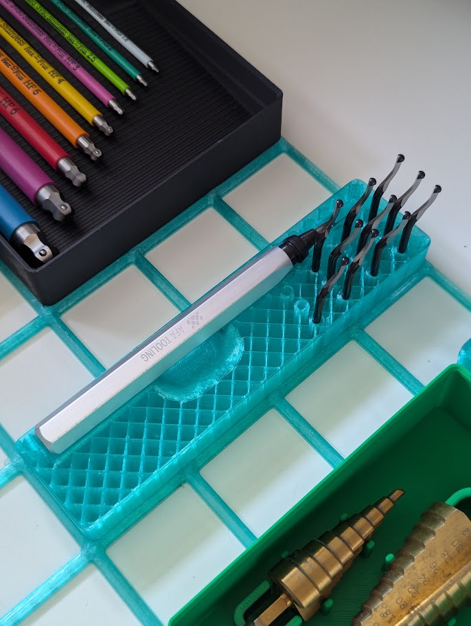 Gridfinity Deburring Tool Storage