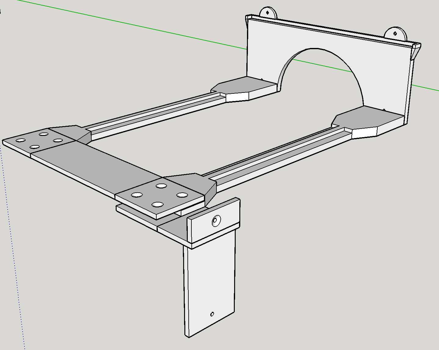 Modular Computer Keyboard Shelf / Rack - photo 2