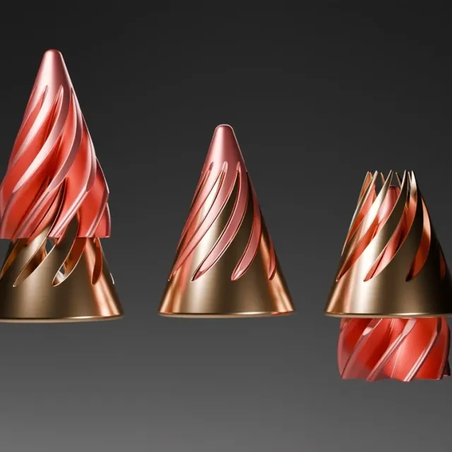 Spiral cone fidget toy