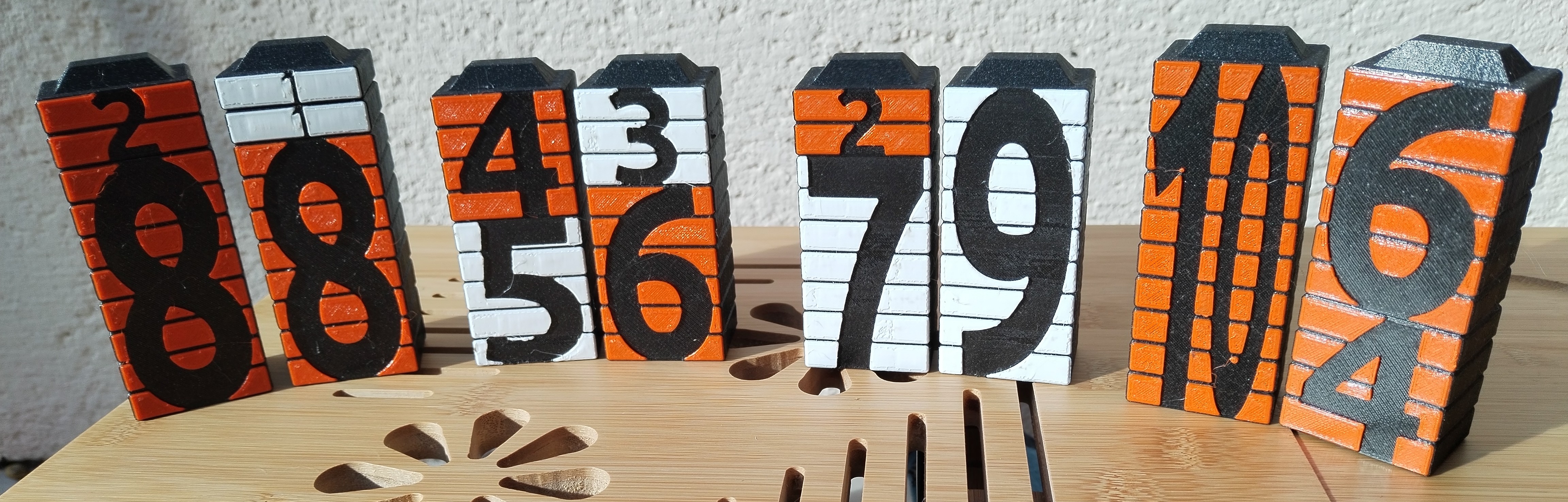 Stacking number blocks children's math toy