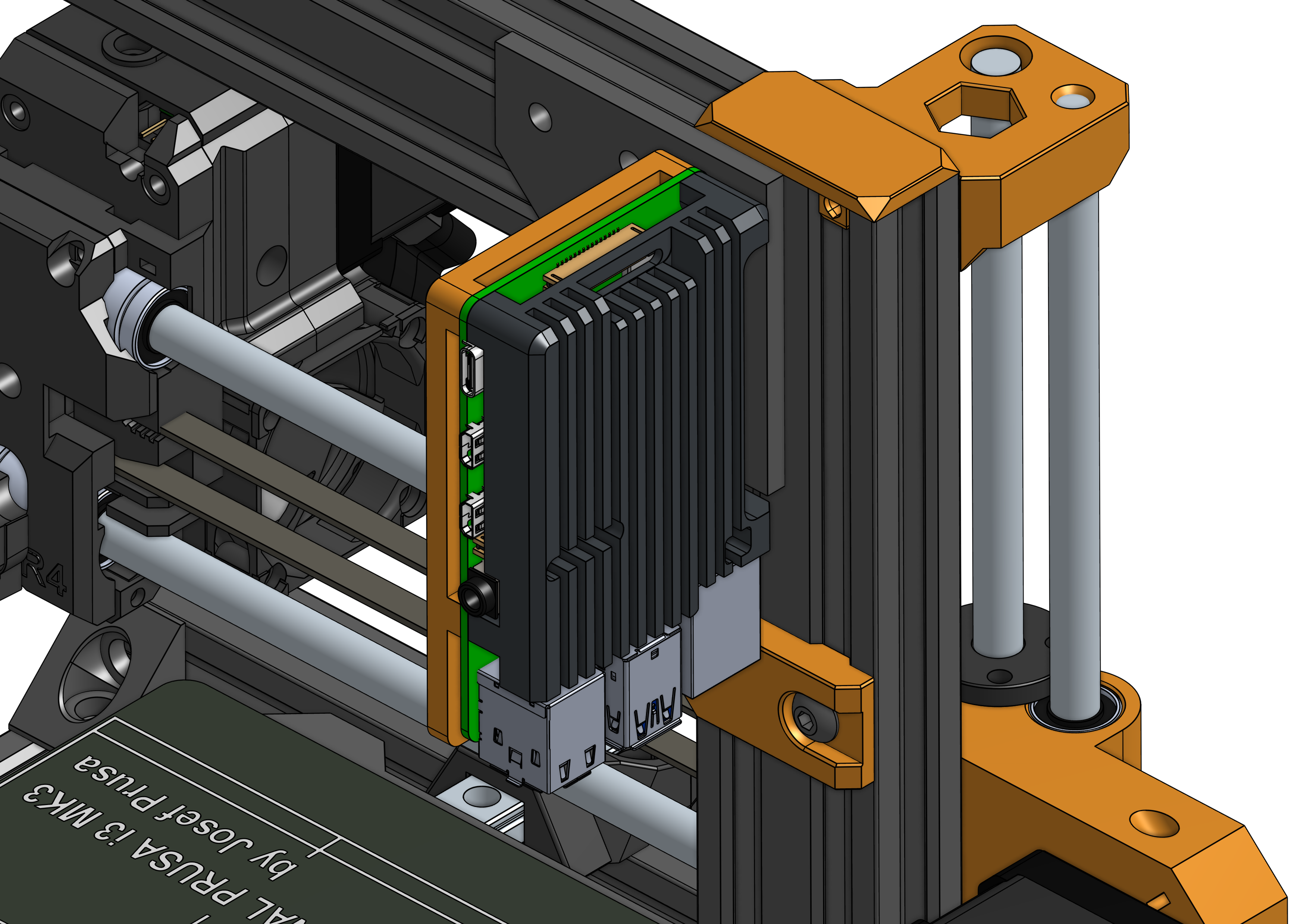 Armor Case Raspberry Pi Mount for Prusa Bear - photo 2