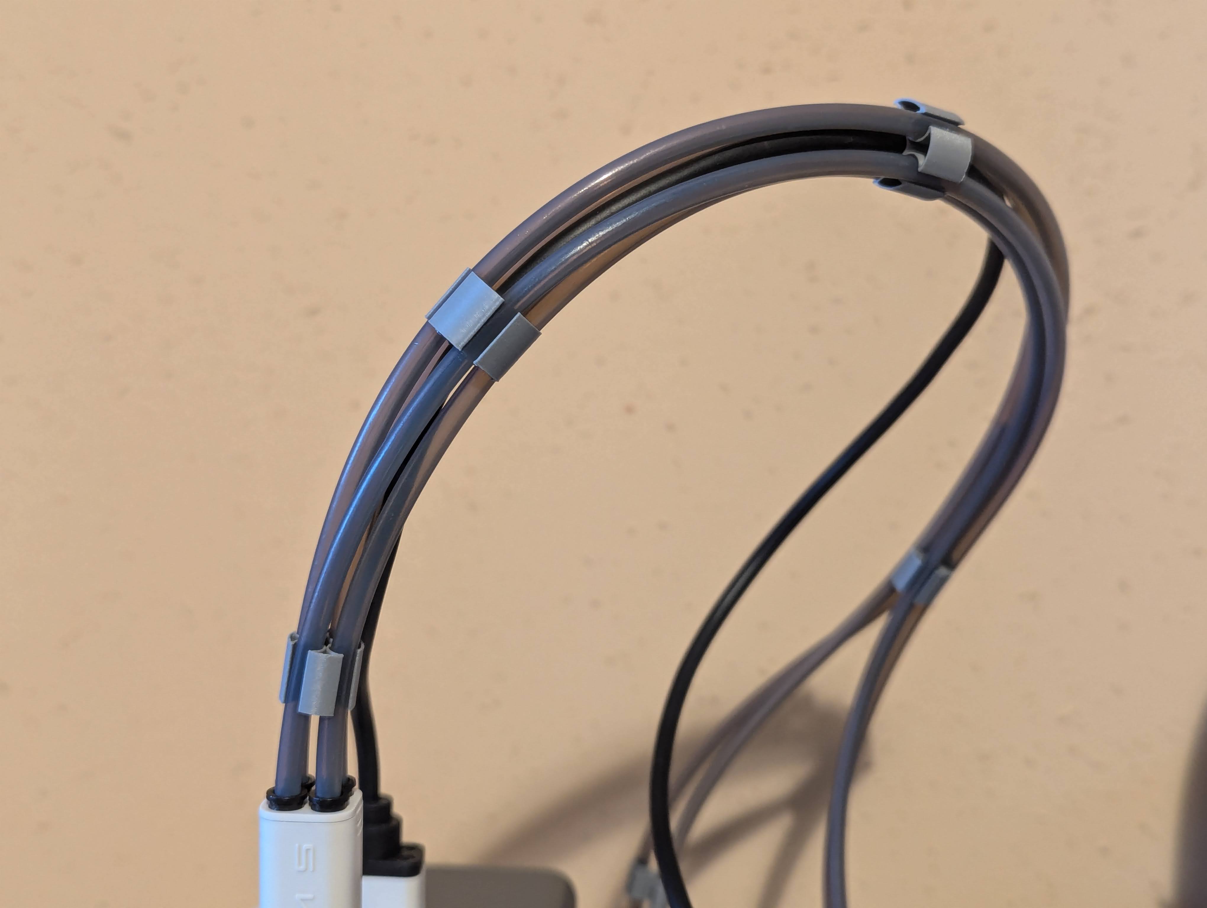 Clips for PTFE tube cable, cable holder - photo 4