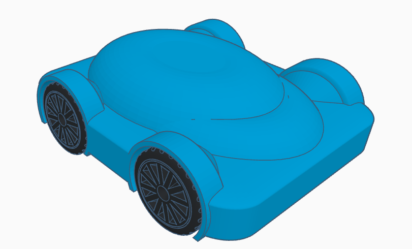 Print in place Car with moving wheels and no assembly! - photo 3