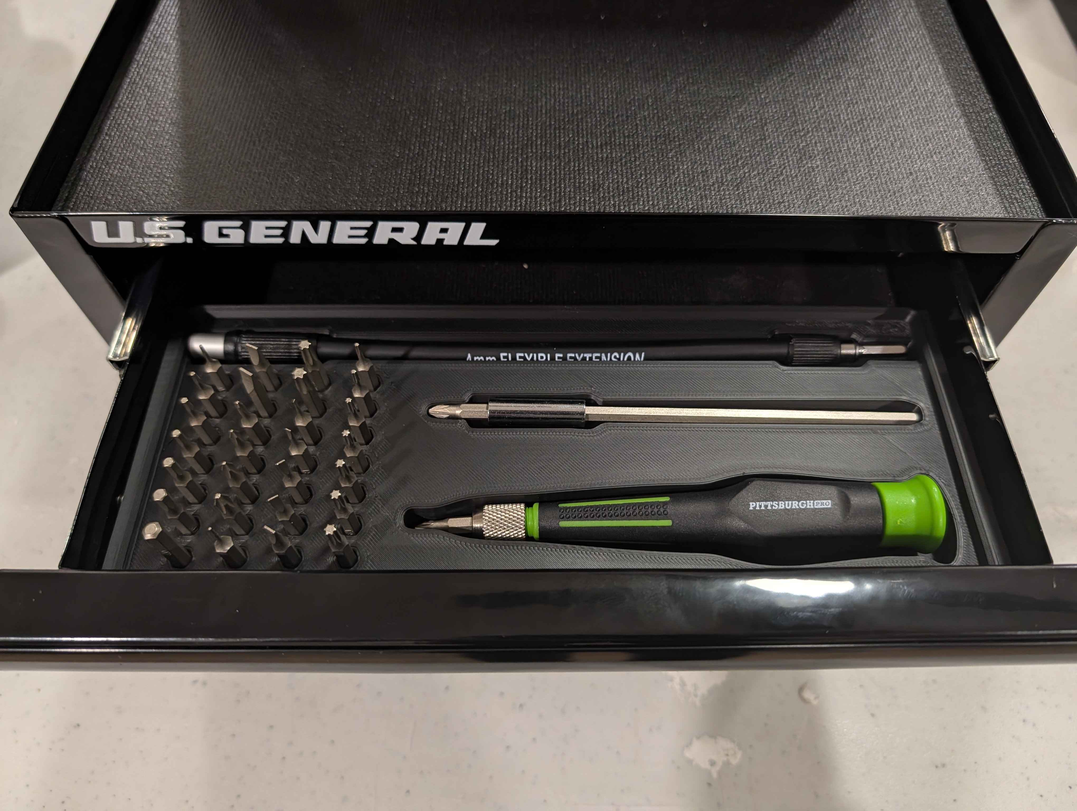 PITTSBURGH Multi-Bit Precision Screwdriver Tray - For US General Mini Toolbox V2 - photo 2