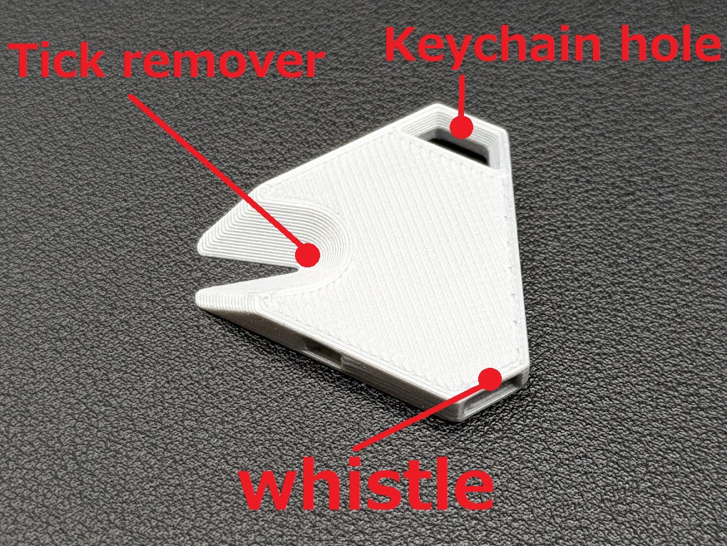 Tick Whistle Keychain - photo 3