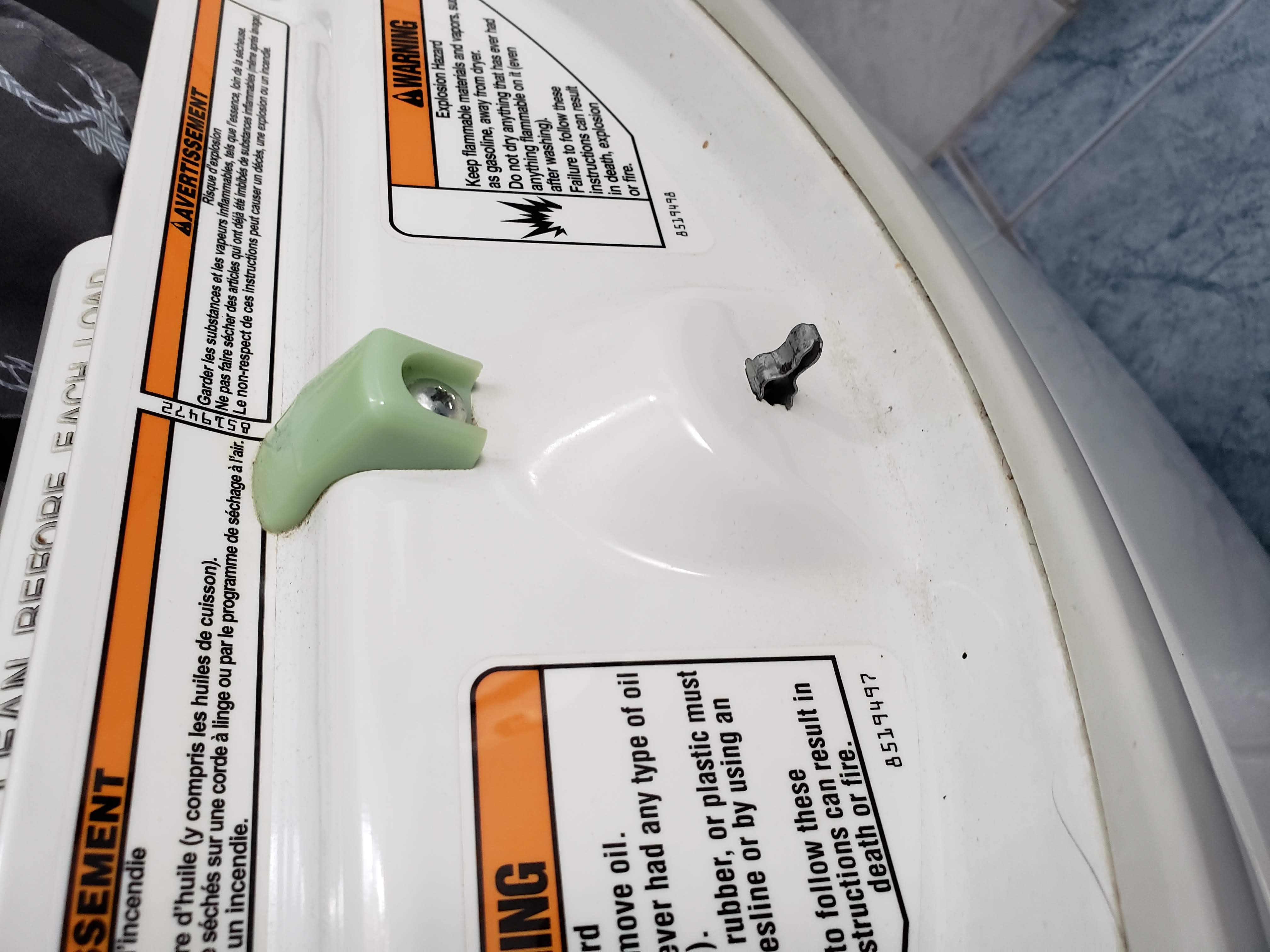 Dryer door latch (male) - photo 4