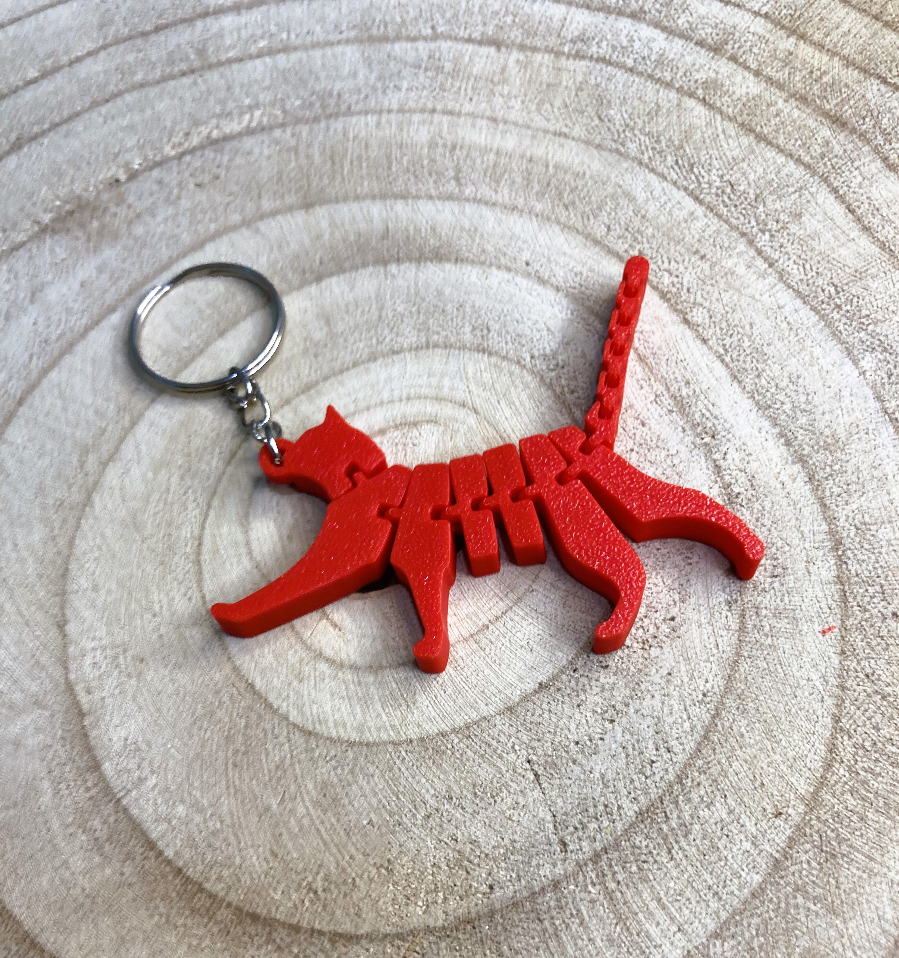 Articulated Cat keychain / Llavero gato articulado - photo 2