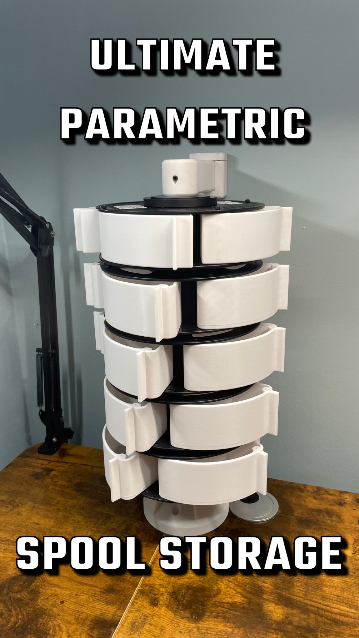 Ultimate Spool Drawer Storage (Stacking) (Parametric)