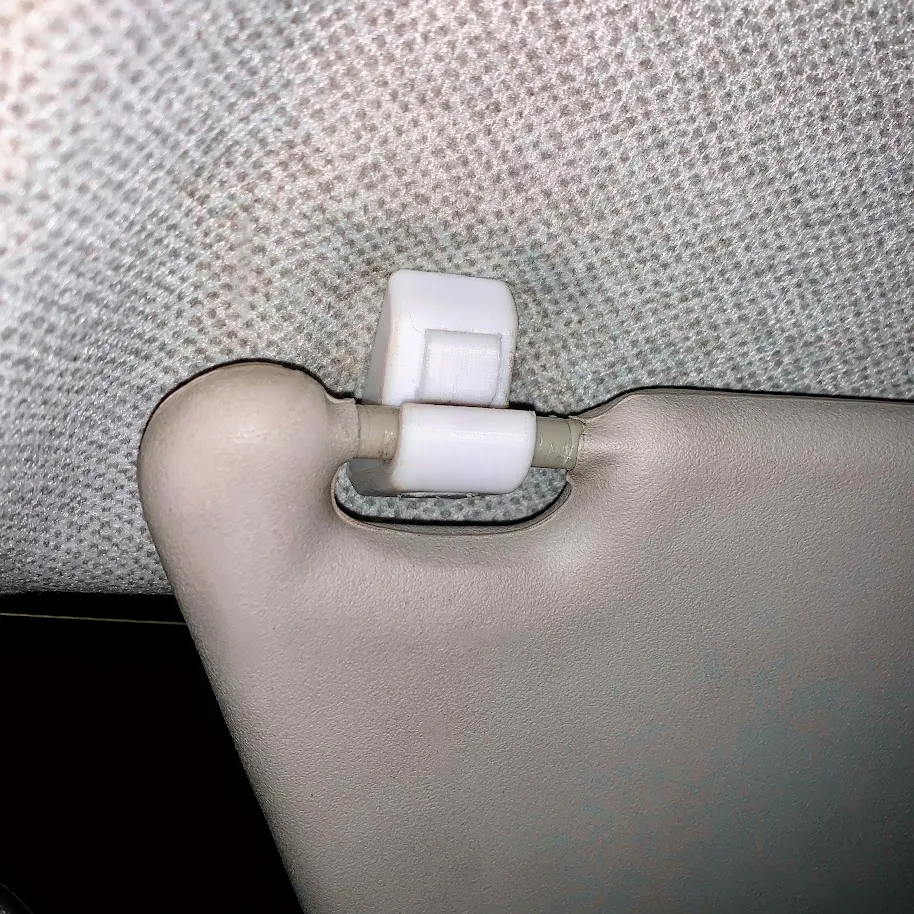 Sun visor clip