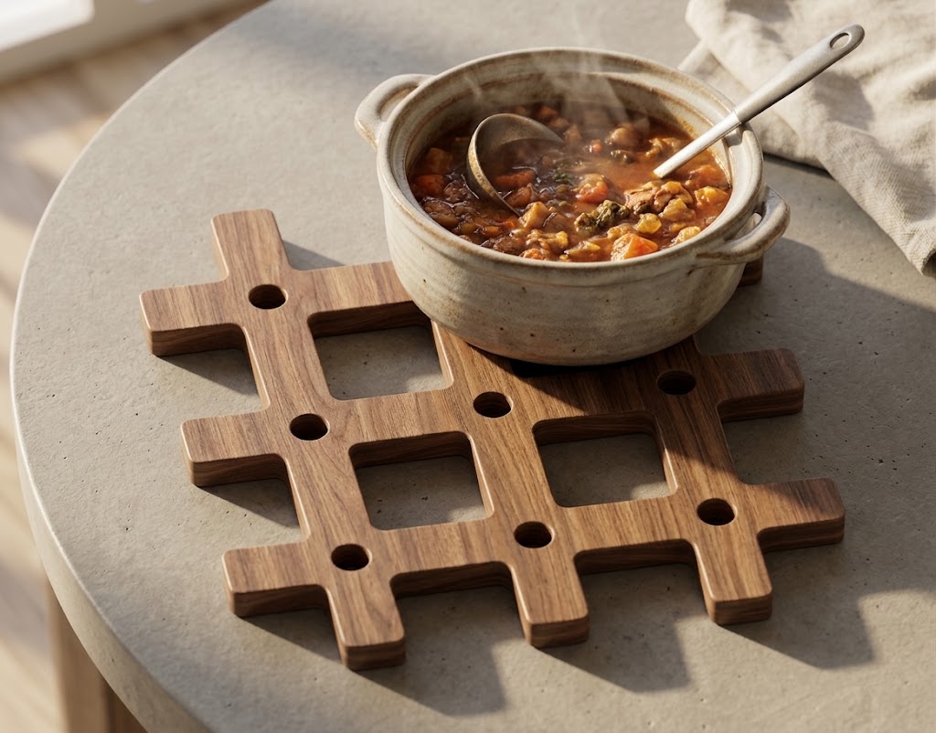 CNC Wood Kitchen Hot Dish Holder Laser Cut  CNC - photo 2