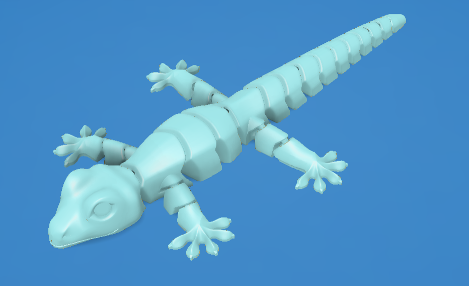(Real ones from a real author) Flexi Gecko — Articulated Lizard Toy - photo 2
