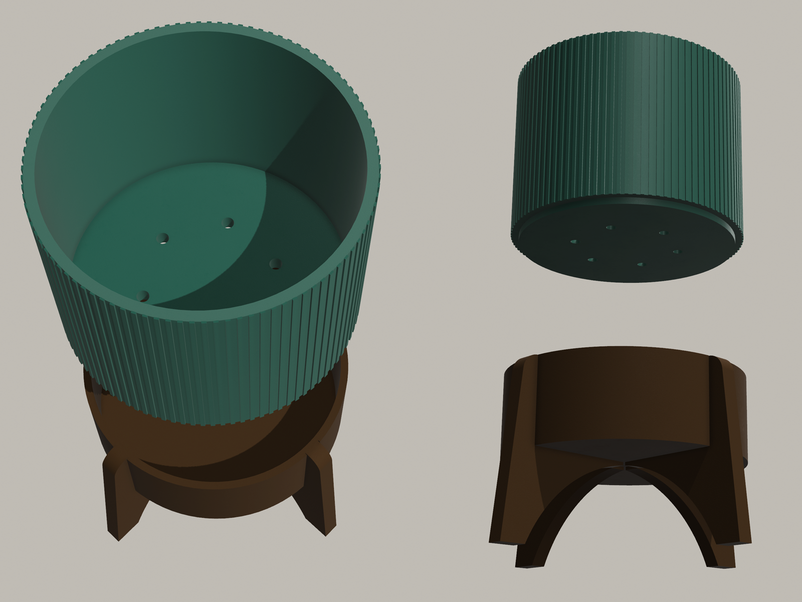 Ribbed Harmony Planter - photo 2