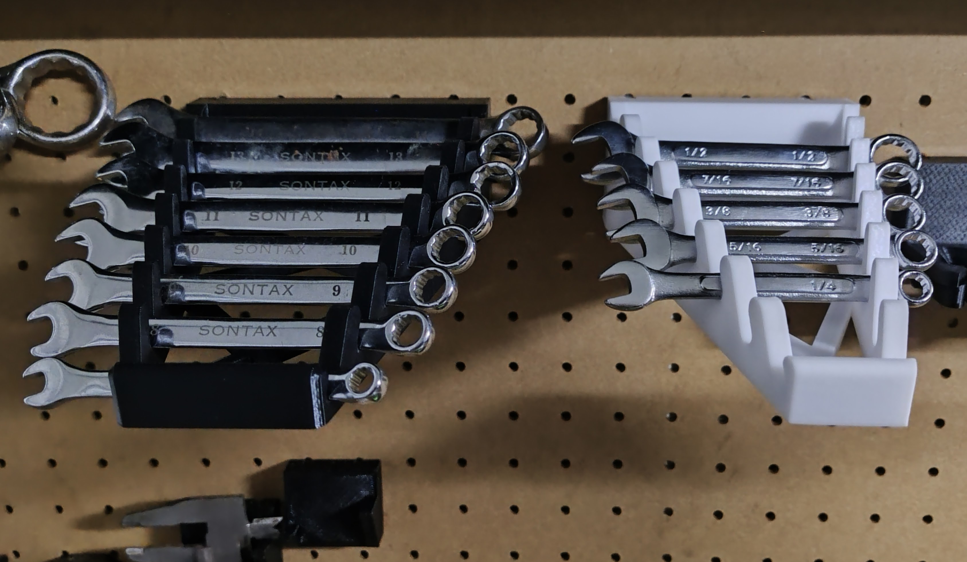 Universal Peg Board Spanner Holder (x8)