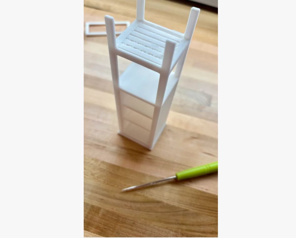 Dollhouse Scale 1:12 Bathroom Storage Cabinet - photo 3