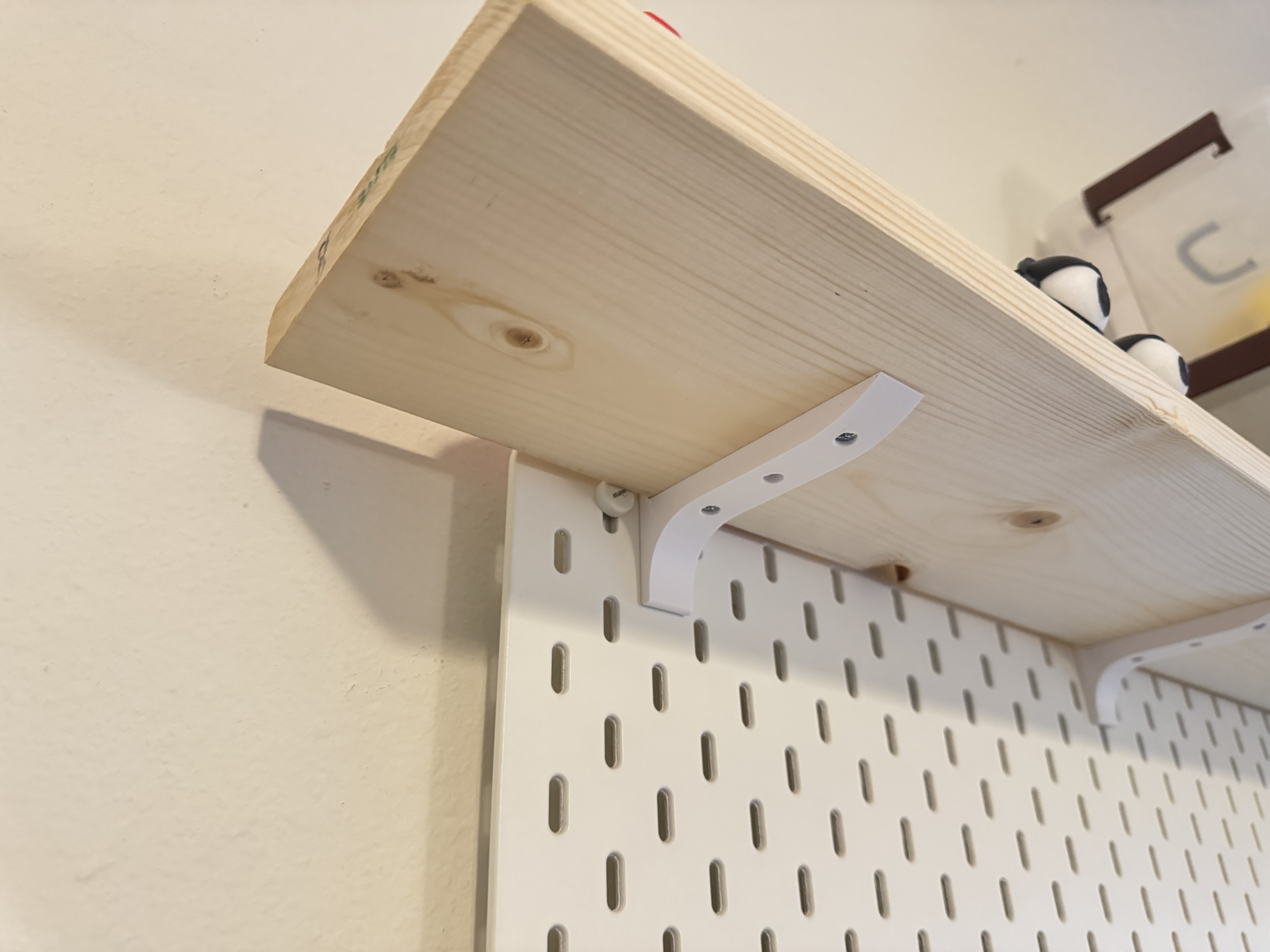 Ikea Skadis Top Shelf Bracket - 1x6 Board - photo 2