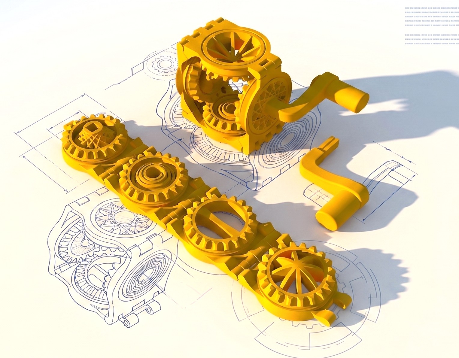 Foldable Gear Fidget Toy / Print-in-Place