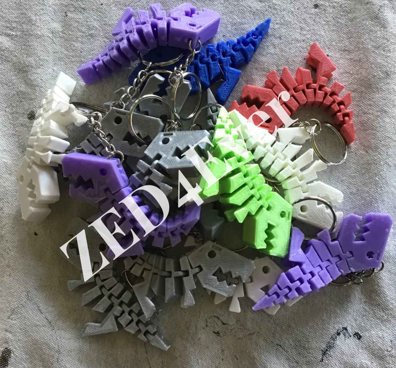 Flexy rex keychain - photo 4