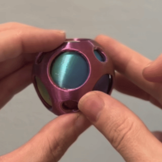 Spinning Sphere Inside Sphere | Print-in-Place Fidget Toy - photo 4