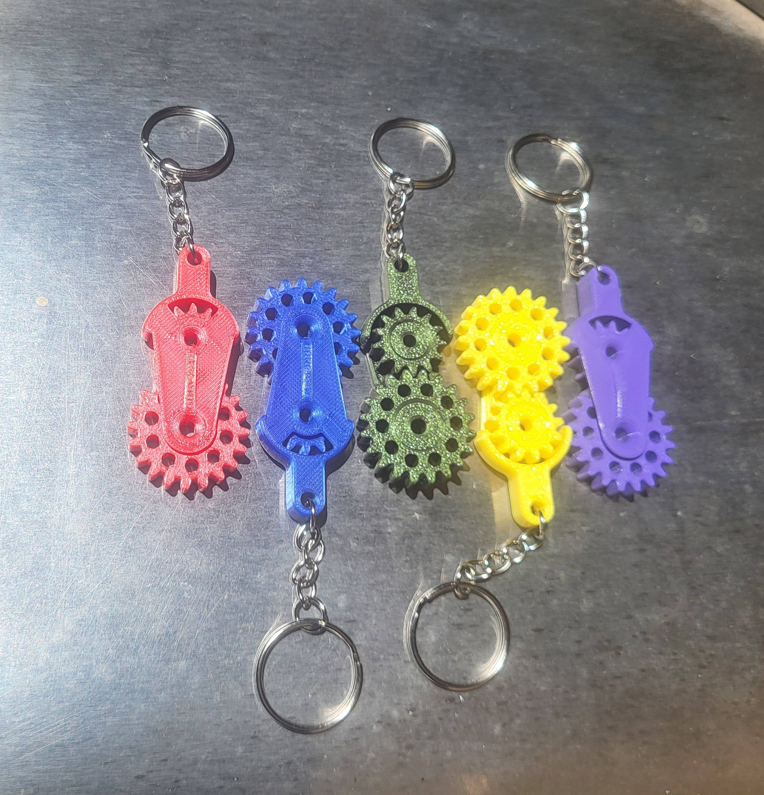 Print-in-Place Gear Keychain - Toy Fidget - photo 2