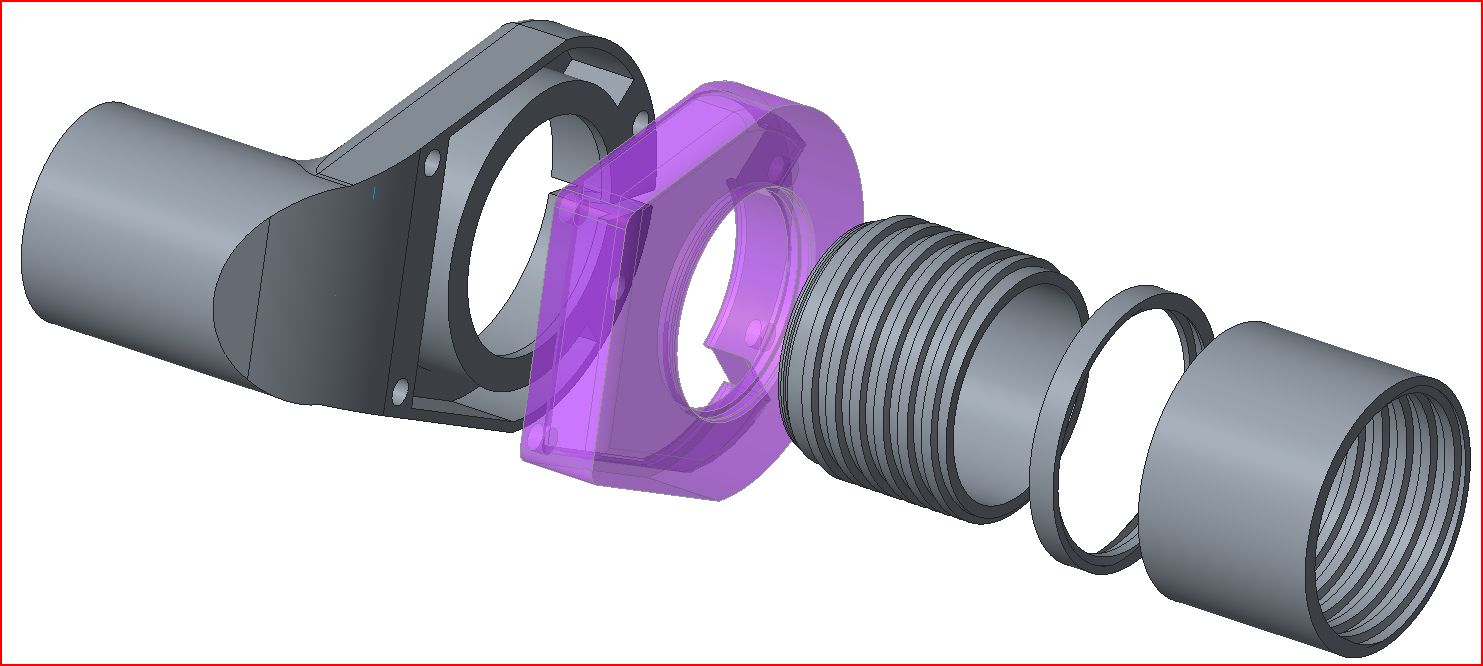 Vacuum adapter for 3018 (500W spindle) milling machine with adjustable height and magnetic cover - photo 2