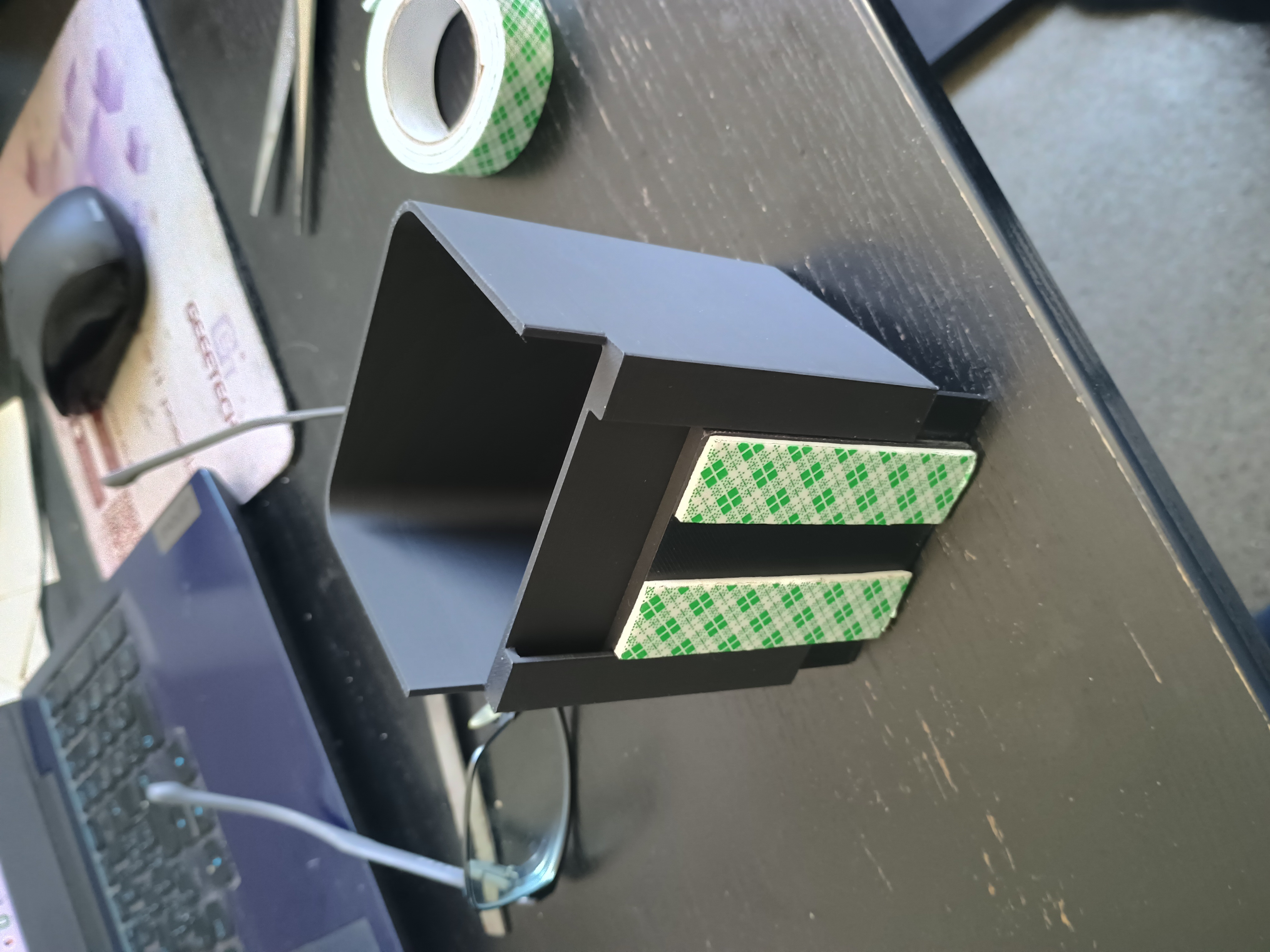 Bambu Lab chute no magnetic glued purge bambu lab poop cut off filament box basket container tray bucket removable easy print - photo 2