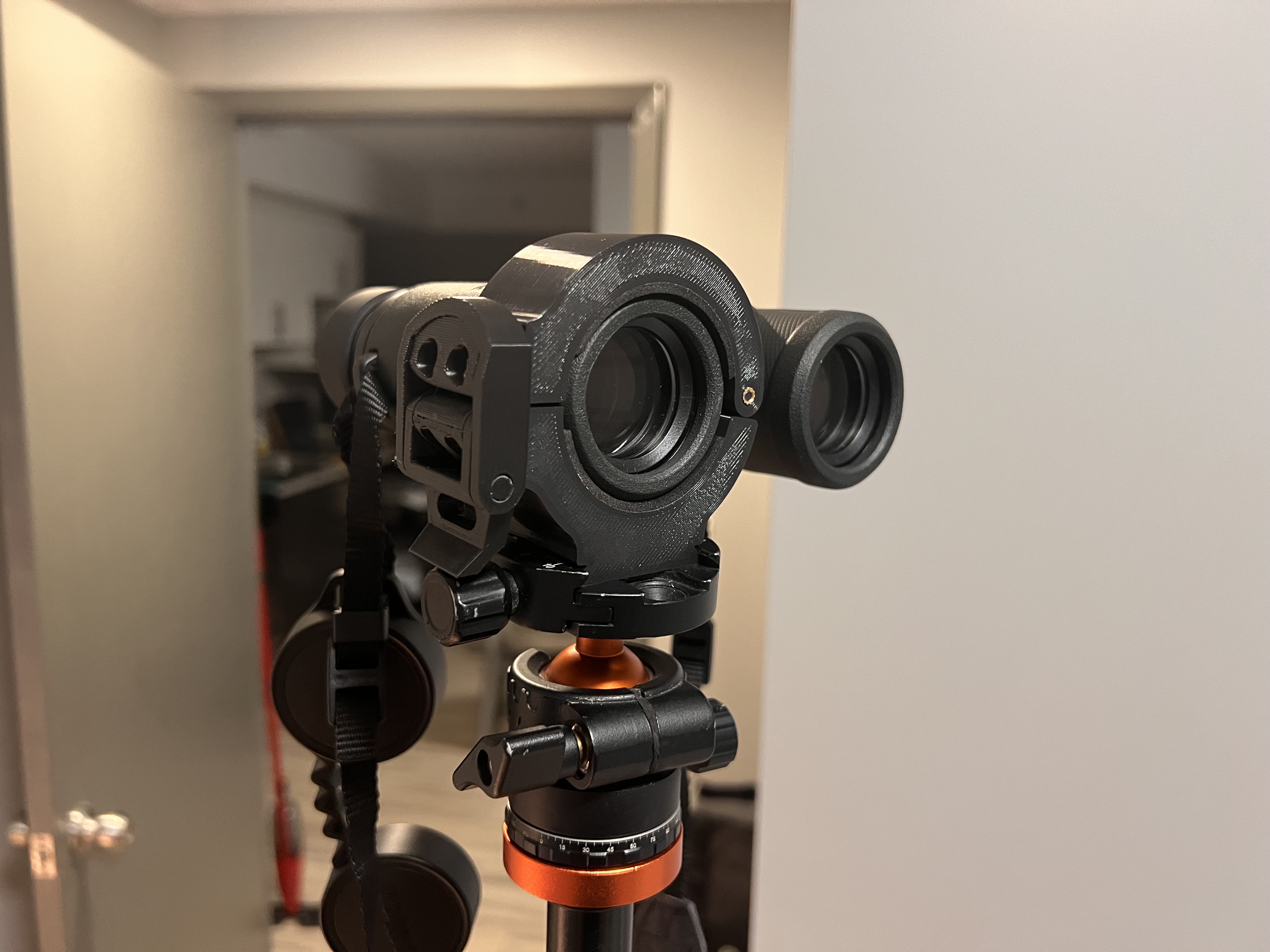 Binocular Tripod Clamp Adapter (Parametric)