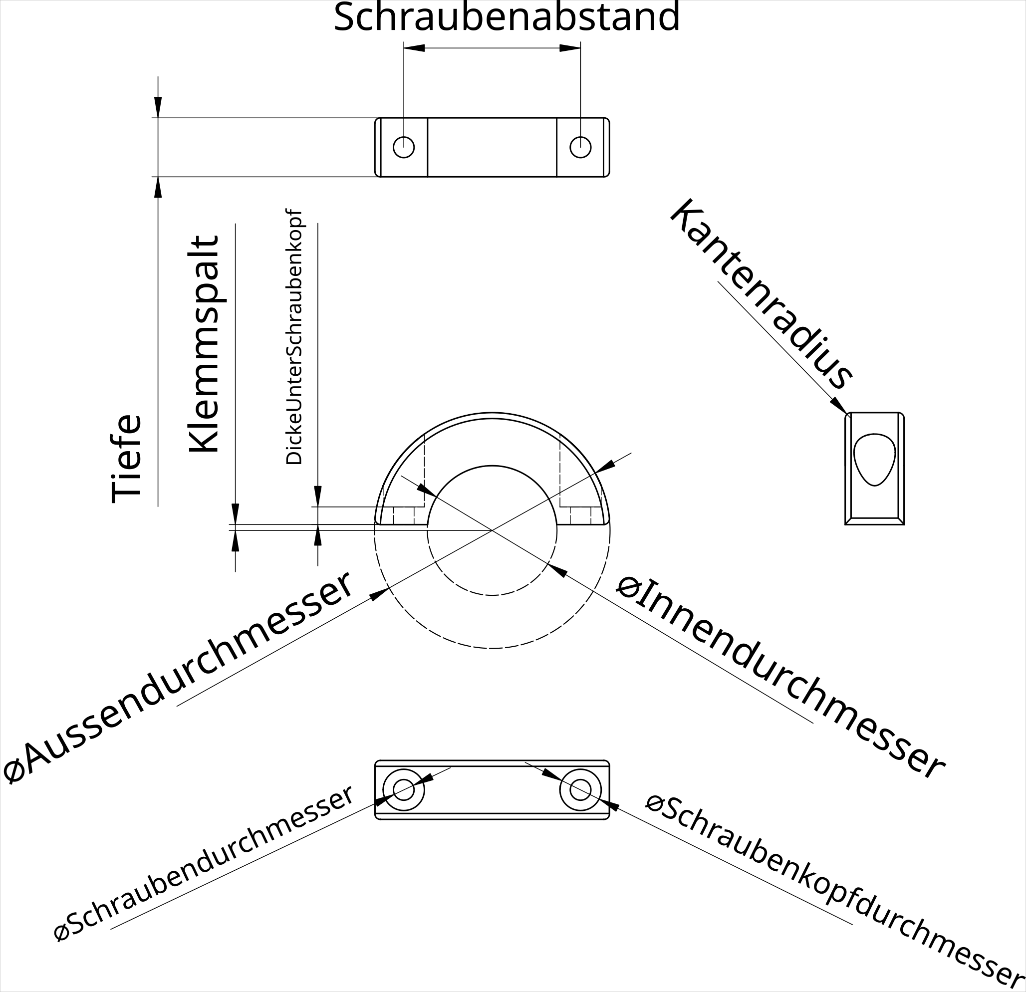 Clamp Schelle (FreeCAD) fully parametric - photo 2
